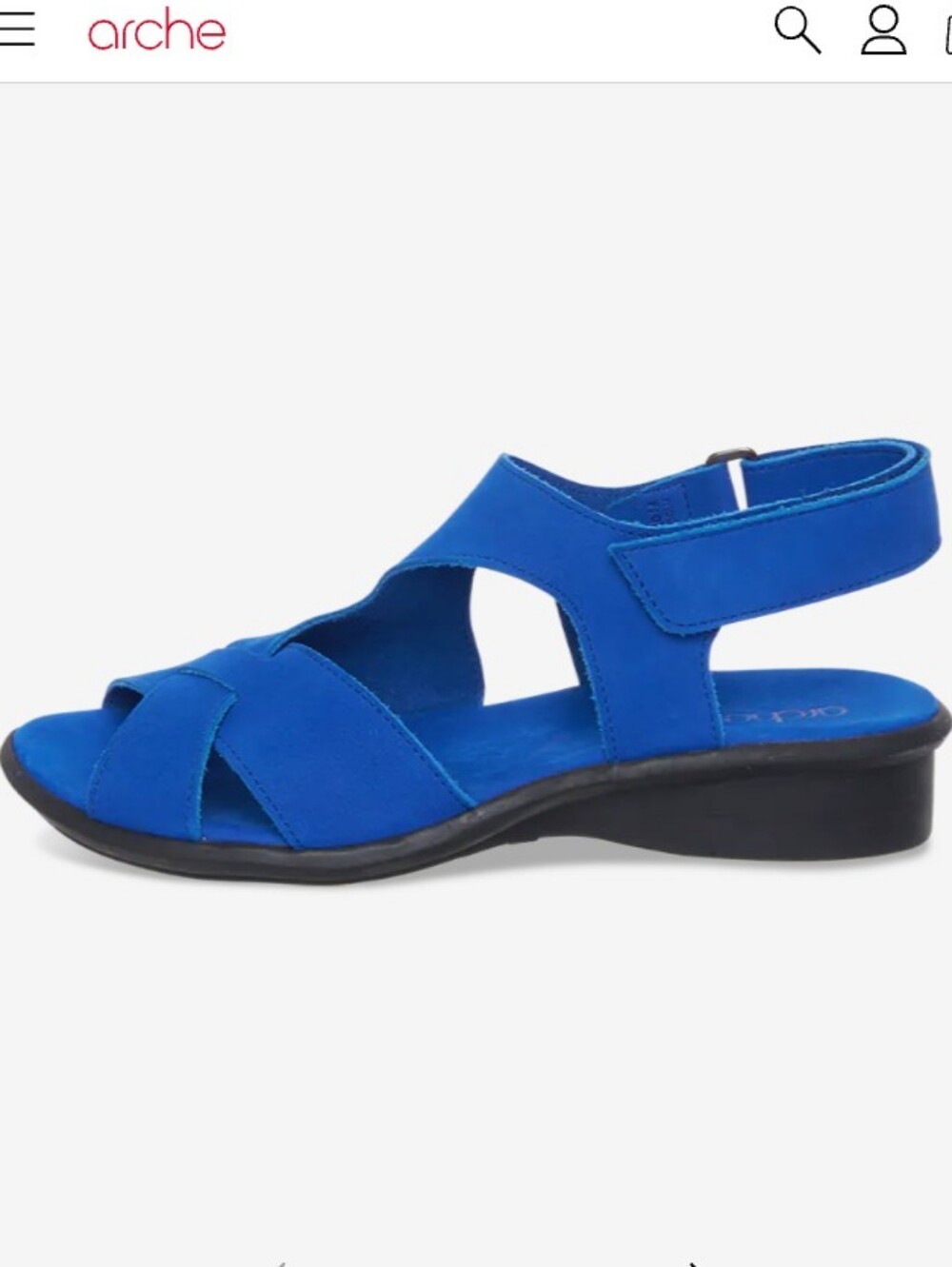 Arche Saolme Women's Royal Blue Strappy Comfort Sandal